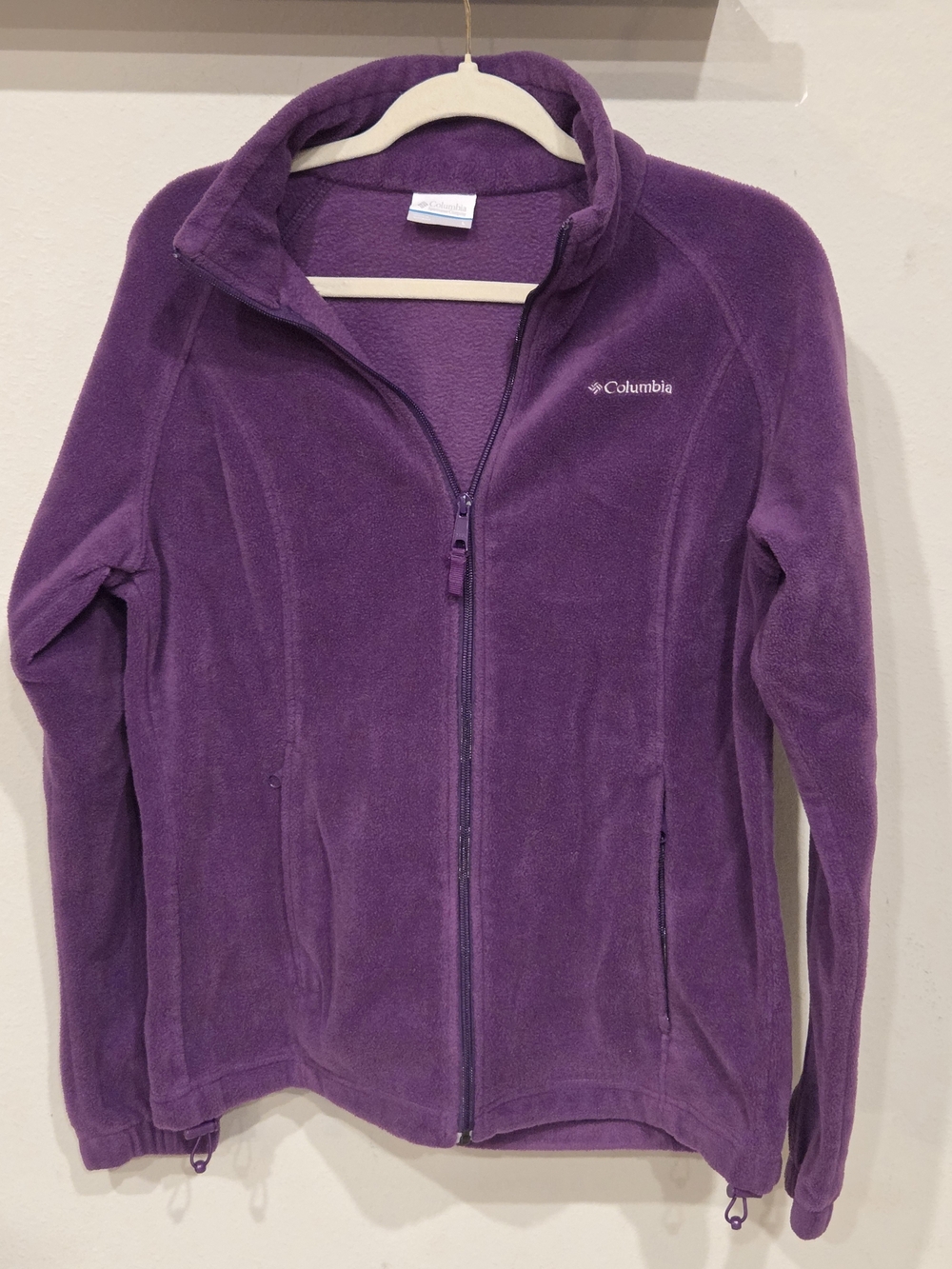 Columbia Women's Purple Full-Zip Teddy Fleece Jacket